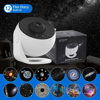 LED Night Light Galaxy Projector Starry Sky Projector 360° Rotate Planetarium Night Lamp For Room Decorative Children Kids Gift